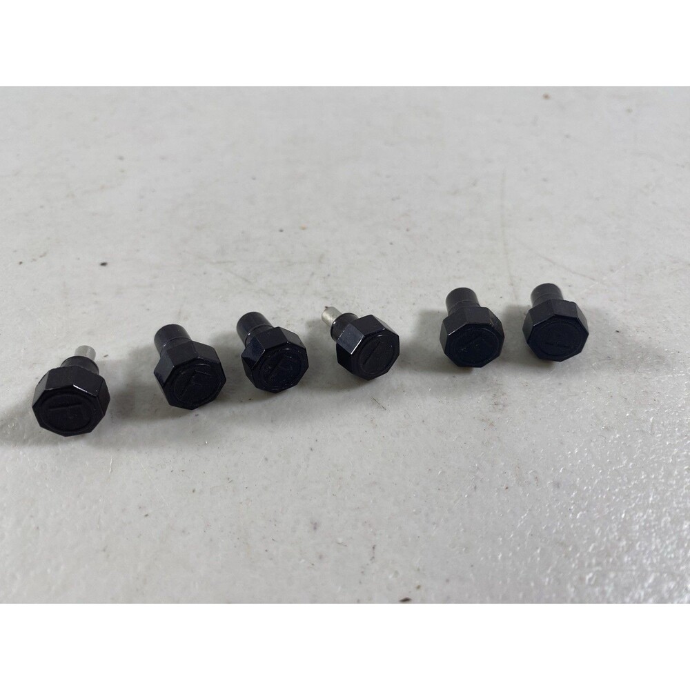 Lot of 6 Vintage Fredrick Cooper Lamp Turn Knob Parts Switch Dark Brown